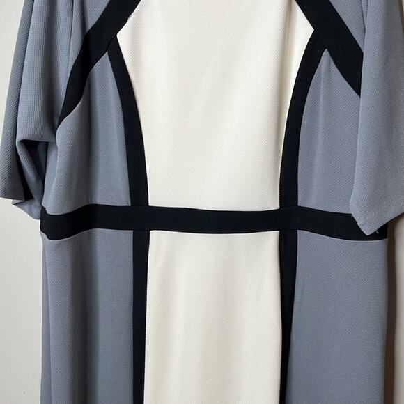 Shelby & Palmer Grey and White Dress 18Wb - Picture 3 of 5